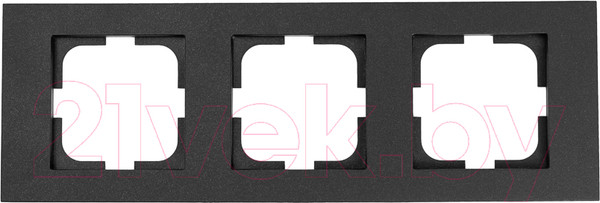 Изображение товара Рамка для выключателей и розеток Ovivo Grano 400-170000-227 (черный)