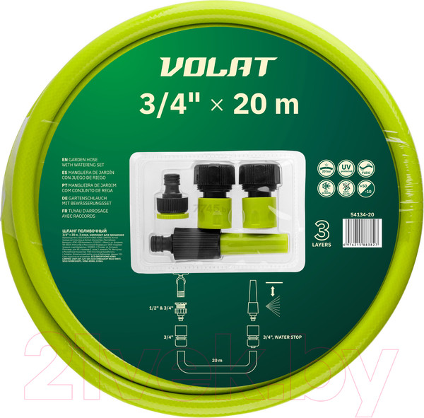 Изображение товара Шланг поливочный Волат 54134-20