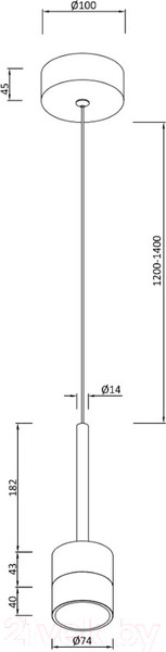 Изображение товара Потолочный светильник Moderli Self / V10851-PL