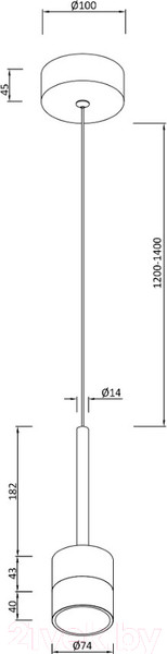 Изображение товара Потолочный светильник Moderli Self / V10853-PL