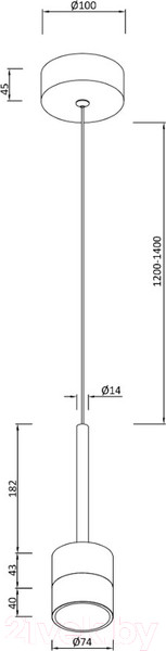 Изображение товара Потолочный светильник Moderli Self / V10854-PL