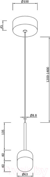 Изображение товара Потолочный светильник Moderli Drop / V10861-PL