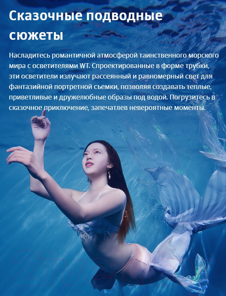 Изображение товара Осветитель студийный Godox Dive Light WT40D для подводной съемки / 30438