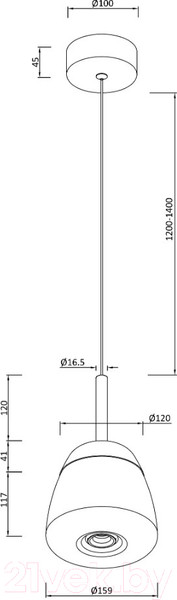 Изображение товара Потолочный светильник Moderli Eir / V10875-PL