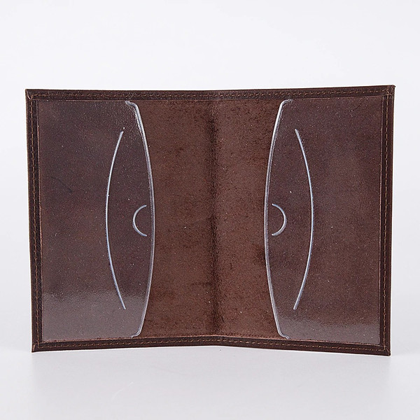 Изображение товара Обложка на паспорт Poshete Медведь / 676-1/2-097-220BRW (коричневый)