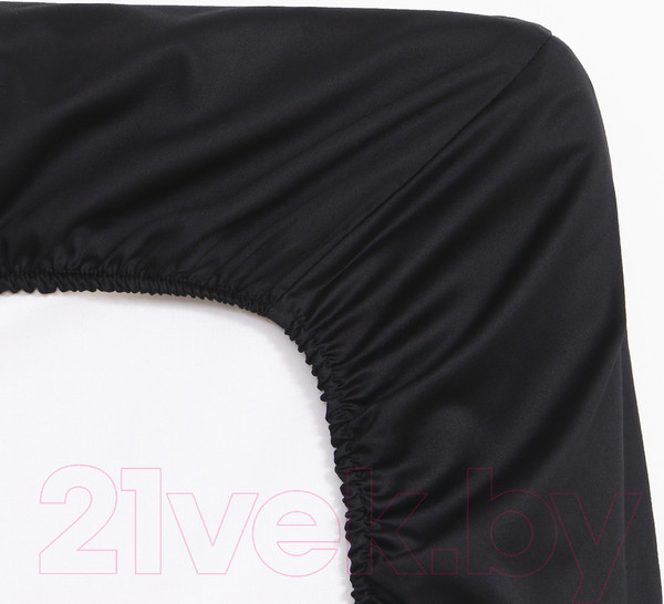Изображение товара Простыня Этель Jet Black / 9515305 (черный)