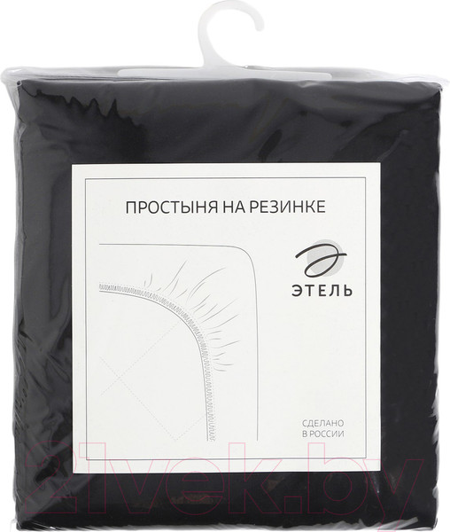 Изображение товара Простыня Этель Jet Black / 9515305 (черный)