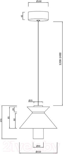 Изображение товара Потолочный светильник Moderli Ori / V10885-PL