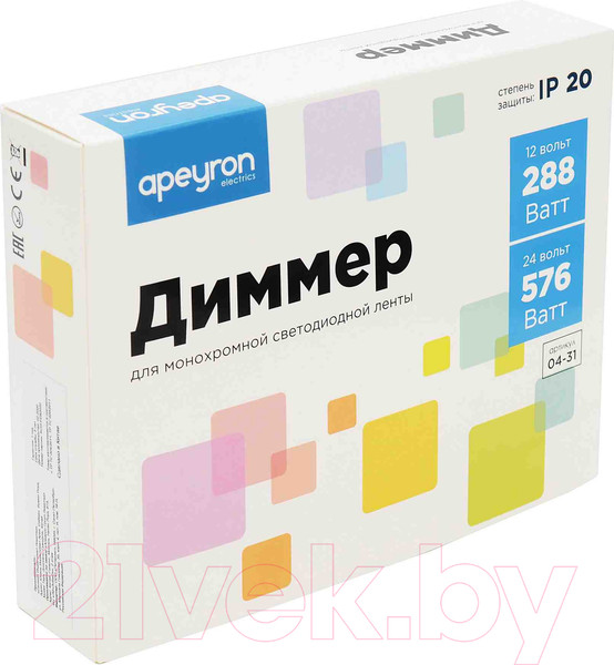 Изображение товара Диммер для светодиодной ленты Apeyron Electrics 04-31