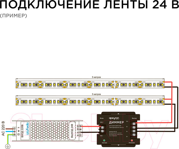Изображение товара Диммер для светодиодной ленты Apeyron Electrics 04-31