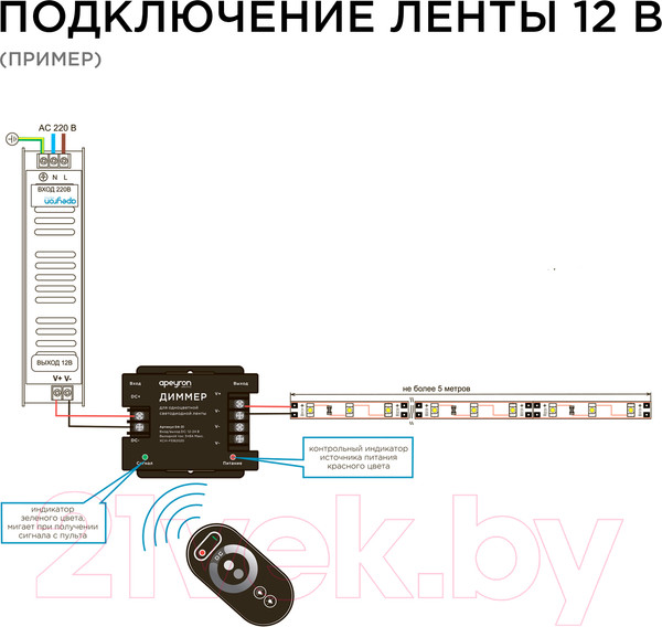 Изображение товара Диммер для светодиодной ленты Apeyron Electrics 04-31