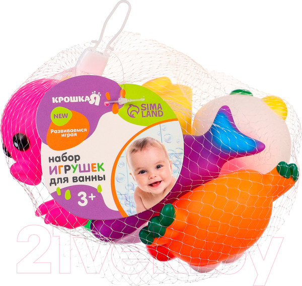 Изображение товара Набор игрушек для ванной Крошка Я Море / 9936696