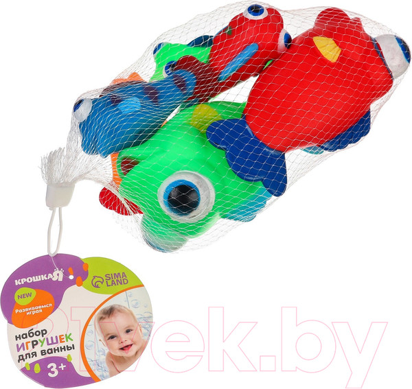 Изображение товара Набор игрушек для ванной Крошка Я Рыбки лупоглазики / 9936707