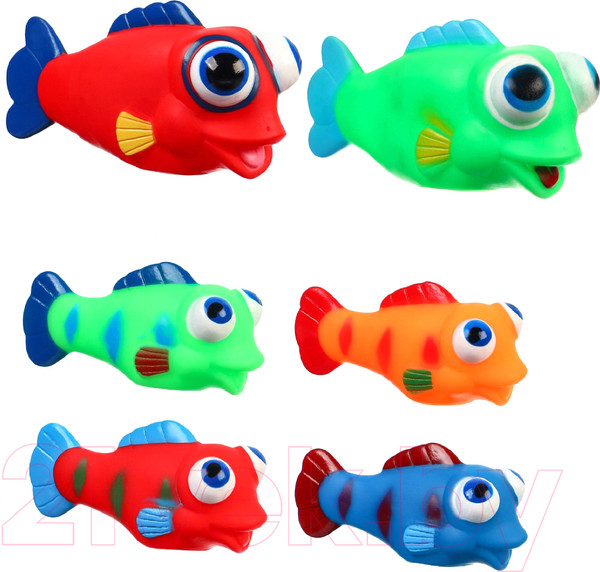 Изображение товара Набор игрушек для ванной Крошка Я Рыбки лупоглазики / 9936707