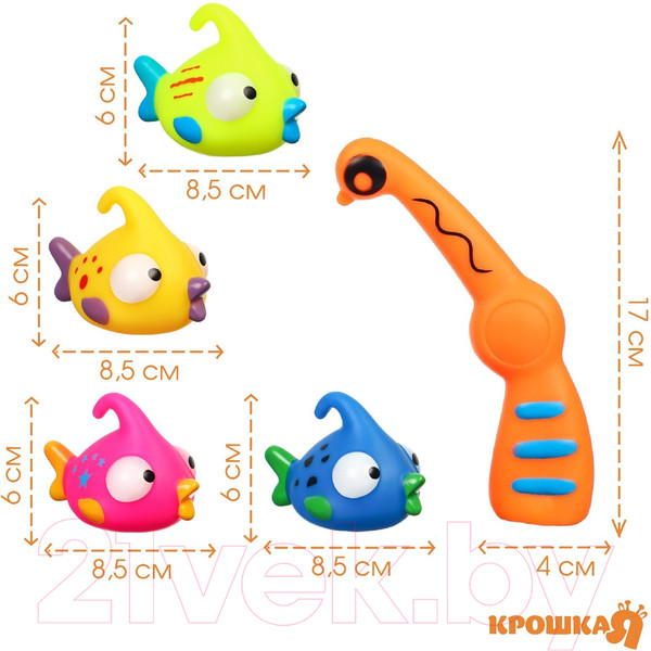 Изображение товара Игра для ванной Крошка Я Поймай рыбку / 9936693