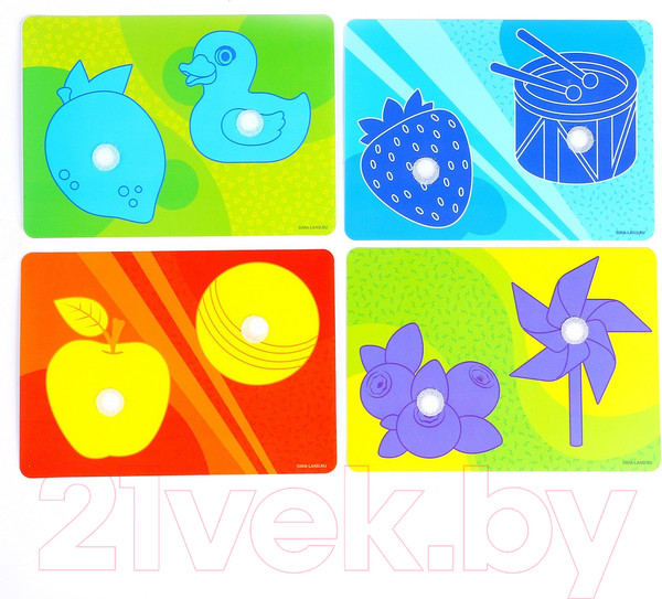 Изображение товара Развивающий игровой набор Веселые липучки Изучаем цвета / 9472499
