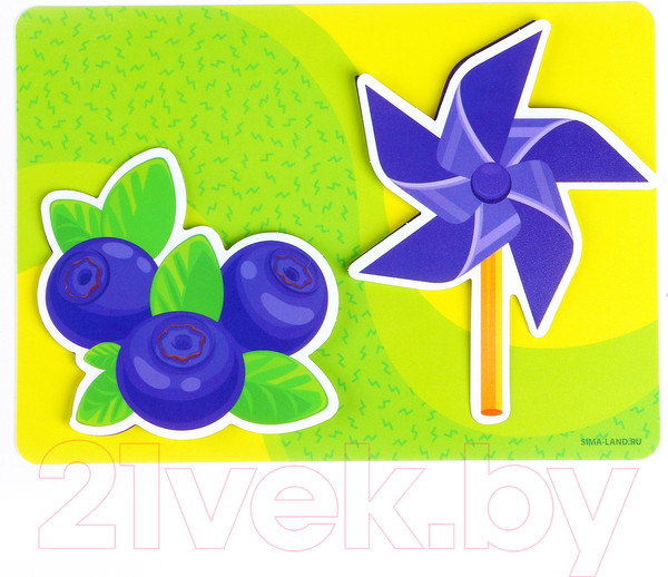 Изображение товара Развивающий игровой набор Веселые липучки Изучаем цвета / 9472499