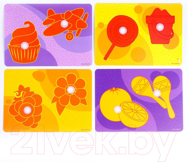 Изображение товара Развивающий игровой набор Веселые липучки Изучаем цвета / 9472499