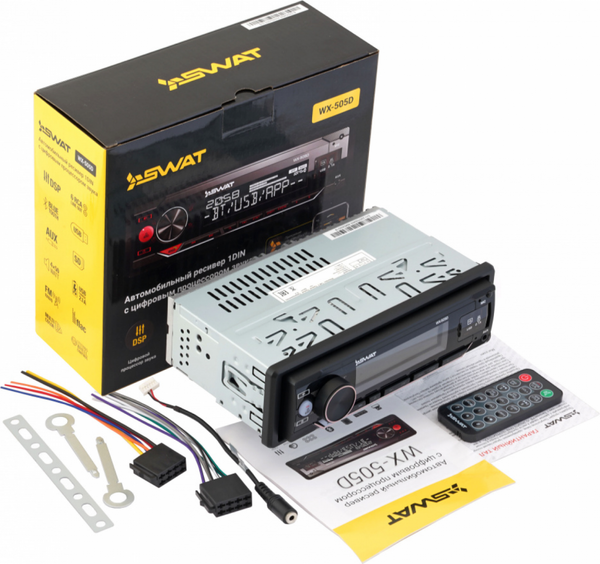 Изображение товара Бездисковая автомагнитола Swat WX-505D