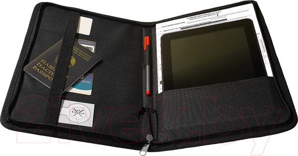 Изображение товара Папка для бумаг ElCrucce А4 35х24х3 с тканевыми карманами