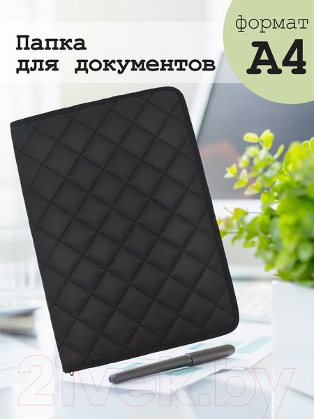 Изображение товара Папка для бумаг ElCrucce А4 35х24х3 с тканевыми карманами