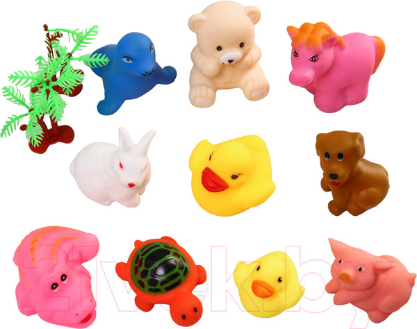 Изображение товара Набор игрушек для ванной Крошка Я На острове с пищалкой / 7038978