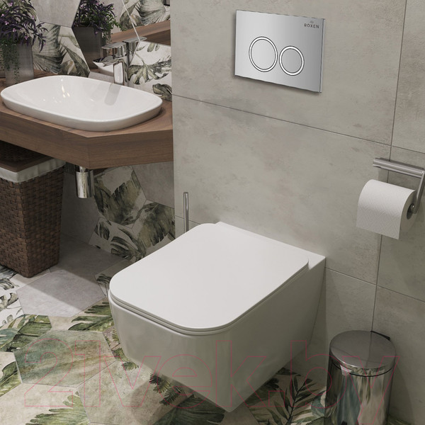 Изображение товара Унитаз подвесной с инсталляцией Roxen StounFix Dual Fresh 518414