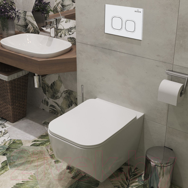 Изображение товара Унитаз подвесной с инсталляцией Roxen StounFix Dual Fresh 540025