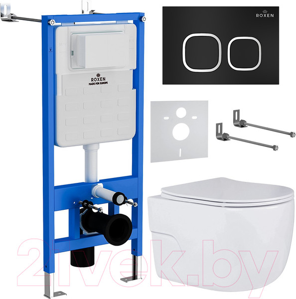 Изображение товара Унитаз подвесной с инсталляцией Roxen StounFix Slim 545591