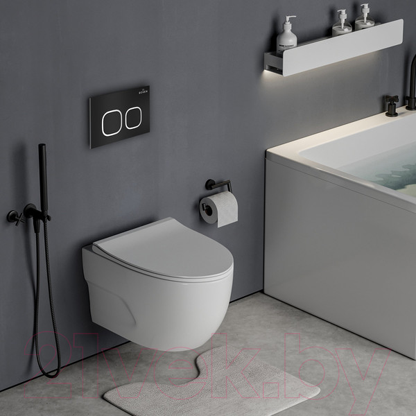 Изображение товара Унитаз подвесной с инсталляцией Roxen StounFix Slim 545591