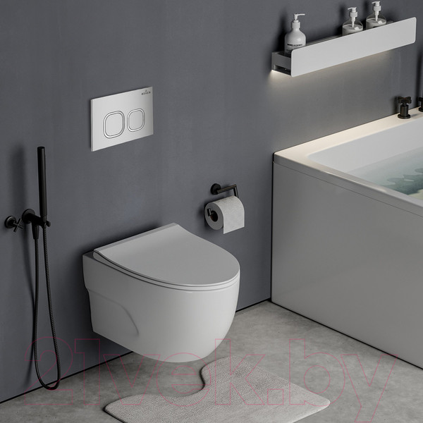 Изображение товара Унитаз подвесной с инсталляцией Roxen StounFix Slim 551921