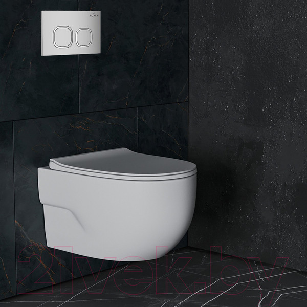 Изображение товара Унитаз подвесной с инсталляцией Roxen StounFix Slim 551921