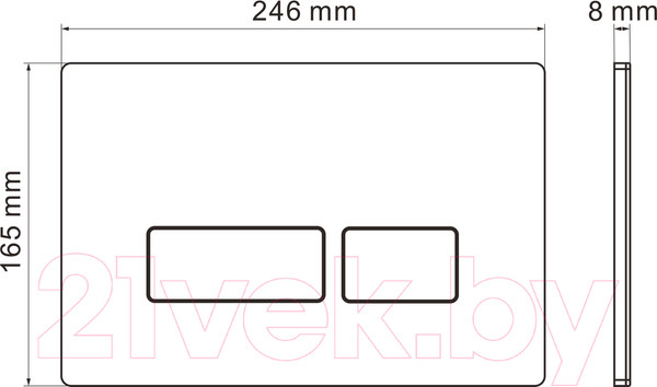 Изображение товара Унитаз подвесной с инсталляцией Roxen StounFix Slim 580109