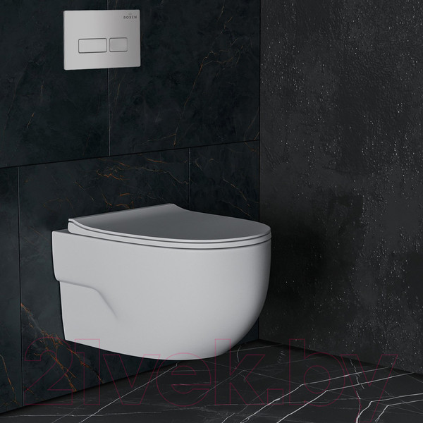 Изображение товара Унитаз подвесной с инсталляцией Roxen StounFix Slim 593355