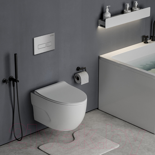 Изображение товара Унитаз подвесной с инсталляцией Roxen StounFix Slim 593355