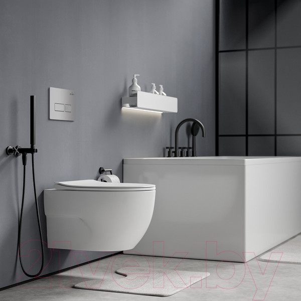 Изображение товара Унитаз подвесной с инсталляцией Roxen StounFix Slim 593355