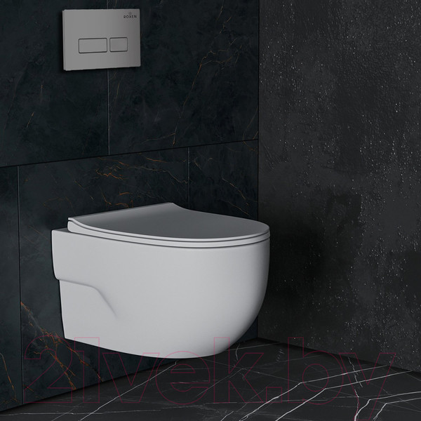 Изображение товара Унитаз подвесной с инсталляцией Roxen StounFix Slim 607036