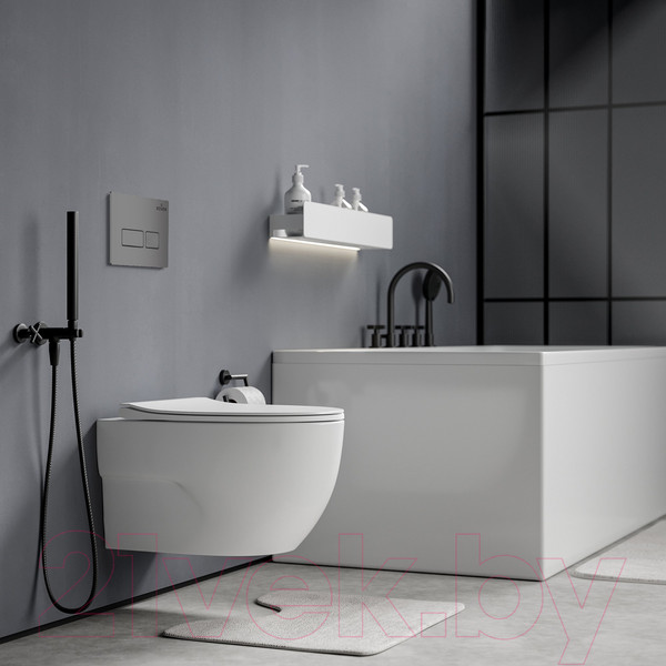 Изображение товара Унитаз подвесной с инсталляцией Roxen StounFix Slim 607036