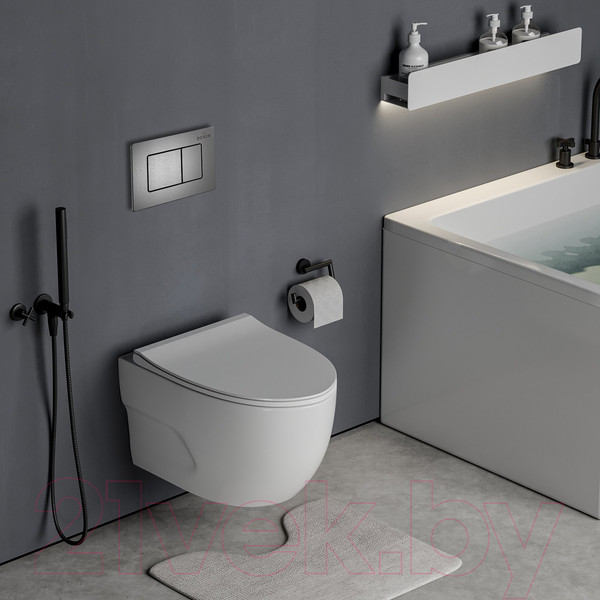 Изображение товара Унитаз подвесной с инсталляцией Roxen StounFix Slim 618703