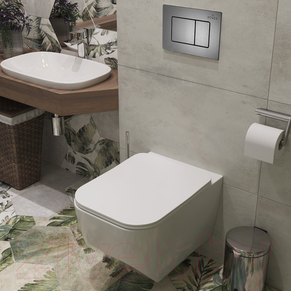 Изображение товара Унитаз подвесной с инсталляцией Roxen StounFix Dual Fresh 621774