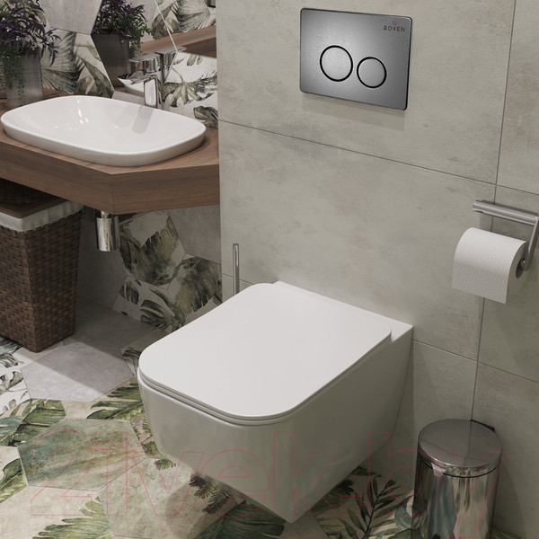 Изображение товара Унитаз подвесной с инсталляцией Roxen StounFix Dual Fresh 632475