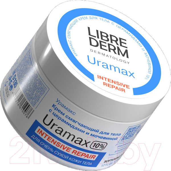 Изображение товара Крем для тела Librederm Uramax Смягчающий с церамидами и мочевиной 10% (300мл)