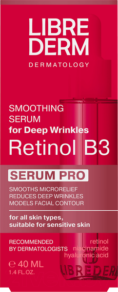 Изображение товара Сыворотка для лица Librederm Serum Pro Retinol B3 Интенсивная против морщин (40мл)