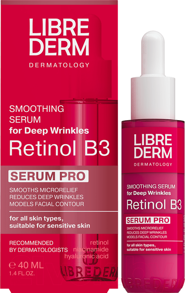 Изображение товара Сыворотка для лица Librederm Serum Pro Retinol B3 Интенсивная против морщин (40мл)