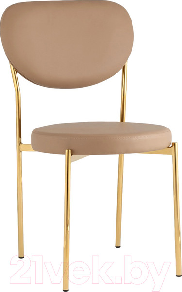 Изображение товара Стул Stool Group Барбара New / BARBARA GL X108 (экокожа бежевая/ножки золото)