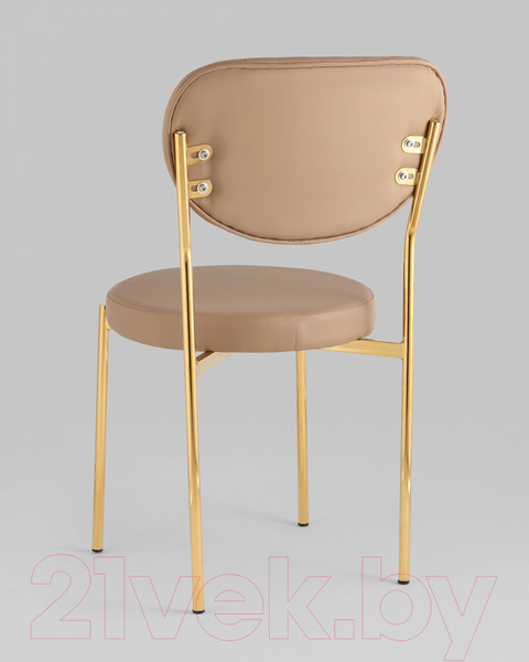 Изображение товара Стул Stool Group Барбара New / BARBARA GL X108 (экокожа бежевая/ножки золото)