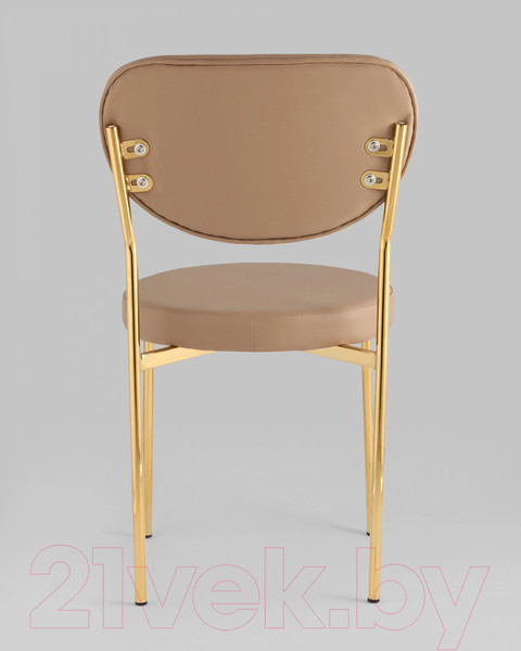 Изображение товара Стул Stool Group Барбара New / BARBARA GL X108 (экокожа бежевая/ножки золото)