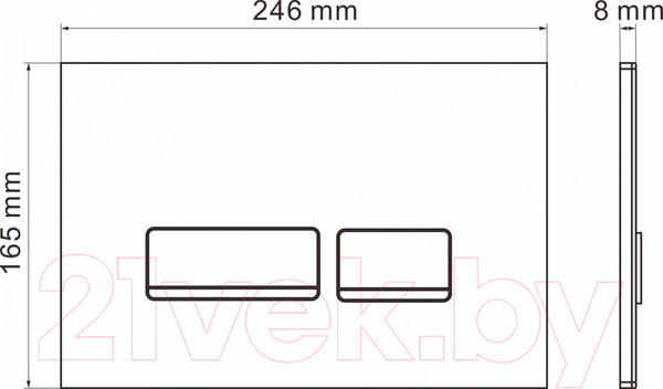 Изображение товара Унитаз подвесной с инсталляцией Roxen StounFix Dual Fresh 964245