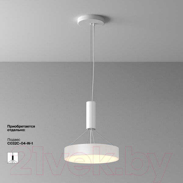 Изображение товара Потолочный светильник Maytoni Zon C032CL-36W3K-RD-W