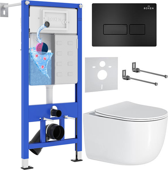 Изображение товара Унитаз подвесной с инсталляцией Roxen StounFix Dual Fresh 964498